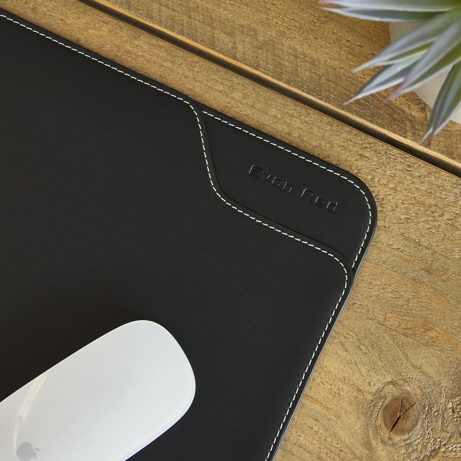 Zwarte bureau Mat